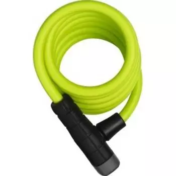 Замок велосипедный Abus Primo 5510K/180 см SCMU, трос 10 мм, на ключ, с кронштейном, лаймовый, 05-0016482