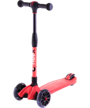 Самокат RIDEX 3D Stark 1/6, детский, трехколесный, складной, 135/90 мм, красный, SX11546