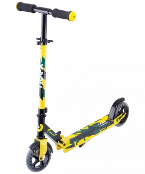 Самокат RIDEX Force, подростковый, двухколесный, складной, 145 мм, желтый, SX18367