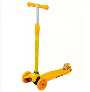Самокат RIDEX Kiko, детский, трехколесный, 120/80 мм, желтый/оранжевый, SX18418
