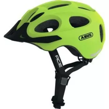 Велошлем ABUS Youn-I-Ace, с LED фонариком, сетка от насекомых, желтый, 05-0066814