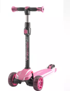 Самокат Tech Team, Surf girl, 1/4 (NN000636), трехколесный, детский, розовый