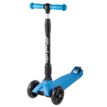 Самокат Tech Team Tiger plus, 1/4, детский, 4 светящихся колеса, до 50 кг, синий, 2020, W0006168