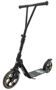 Самокат TechTeam Astor 230, 2-х колесный, складной, черный/коричневый, TT000129