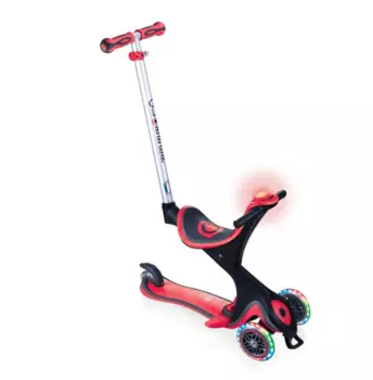 Самокат-трансформер Globber GO UP COMFORT PLAY LIGHTS, красный, 2020, 463-102 G