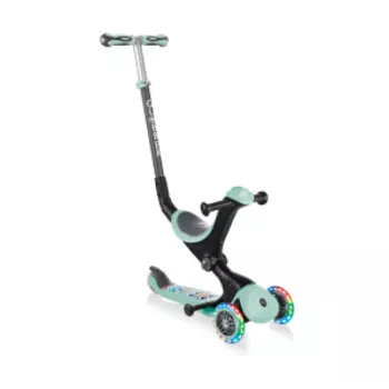 Самокат-трансформер Globber GO UP DELUXE FANTASY LIGHTS, складной, трехколесный, детский, мятный