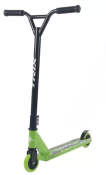 Самокат TRIX GRASSHOPPER, трюковый, двухколёсный, взрослый, сталь, до 100 кг,зеленый, 2019