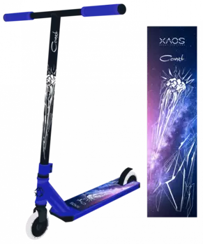 Самокат трюковый XAOS Comet Blue 110 мм, десткий/подростковый, двухколесный, синий, 2021, SX18549