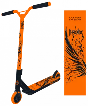 Самокат трюковый XAOS Phoenix Orange 100 мм, подростковый, двухколесный, оранжевый, 2021, SX18556