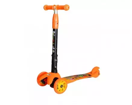 Самокат Vinca Sport, детский, складной,трёхколёсный, алюминий, подшипник ABEC 7, VSP 9A orange Skater