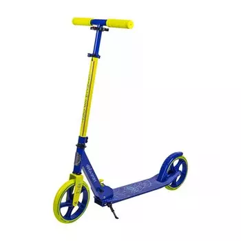 Самокат VINCA SPORT, для взрослых, складной, PU колеса 200мм, синий, VSP 10 Iron boy