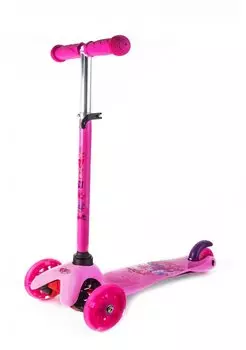 Самокат Vinca Sport, кикборд, трехколесный, регулируемый, 3+, алюминий, ABEC 7, VSP 8A pink Princess Kate