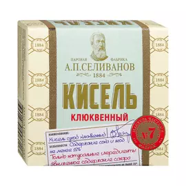 Кисель А.П.Селиванов клюква брикет №7 200 г