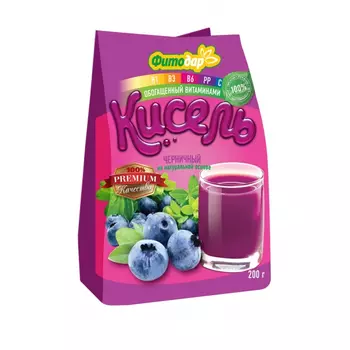 Кисель Фитодар черничный, 200 г