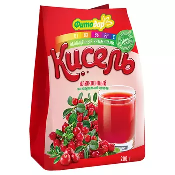 Кисель Фитодар клюквенный, 200 г