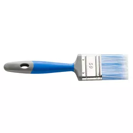Кисть плоская Hardy N90, полиэстер, ручка 2k, синяя, 50 мм