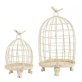Клетка для птиц декоративная Glasar 2пр 18x18x34см