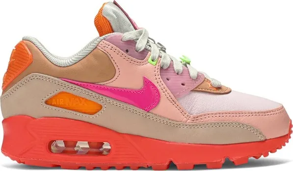Кроссовки Nike Wmns Air Max 90 'Platinum Crimson', розовый