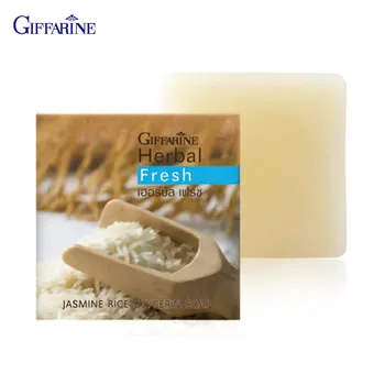 Глицериновое мыло Giffarine Herbal Fresh, кожура мангустина/редиса/акне/рис с жасмином, 100 г 54001-54004 80 g