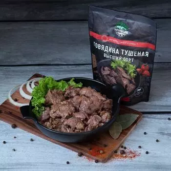 Консервы мясные кусковые стерилизованные "Говядина тушеная высший сорт" 325 г