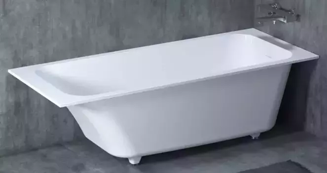 Ванна из литьевого мрамора «Salini» Orlanda Kit 170/70 S-Sense с ножками с сифоном белая матовая