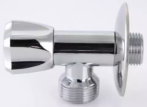 Вентиль бытовой «Valtec» VT.240.N.04 1/2"-1/2" НР-НР хром