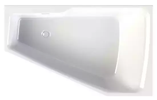 Ванна акриловая «Riho» Rething Space 180/110 без опор без сифона белая левая