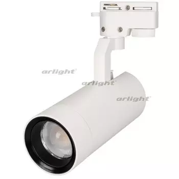 Трековый однофазный светильник светодиодный LGD-GELIOS-2TR-R80-30W Day4000 (WH, 20-60 deg, 230V) (Arlight, IP20 Металл) 031240