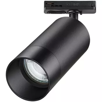 Светильник трековый однофазный двухжильный IP20 9W 220V NT22 068 черный Novotech Slim 370861
