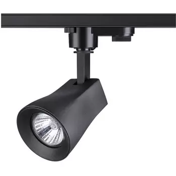 Светильник трековый однофазный трехжильный IP33 50W 110-265V NT18 черный Novotech Pipe 370405
