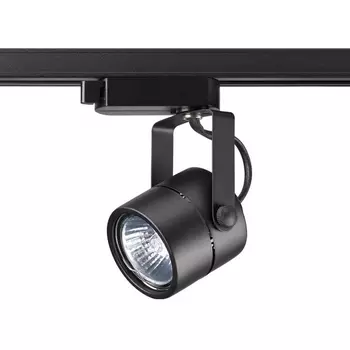 Светильник трековый однофазный трехжильный IP20 50W 220V NT19 черный Novotech Pipe 370427