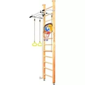 Шведская стенка Kampfer Helena Ceiling Basketball Shield №1 Натуральный Высота 3 м белый антик турник