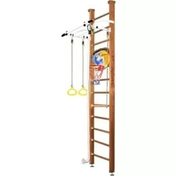 Шведская стенка Kampfer Helena Ceiling Basketball Shield №2 Ореховый Стандарт белый антик турник