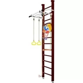 Шведская стенка Kampfer Helena Ceiling Basketball Shield №5 Шоколадный Высота 3 м белый турник