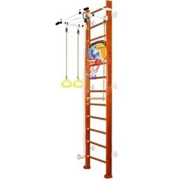 Шведская стенка Kampfer Helena Wall Basketball Shield №4 Вишневый Высота 3 м белый антик турник