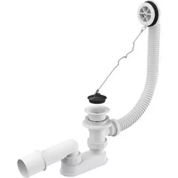 Сифон для ванны AlcaPlast 57 см, с пробкой (A502)