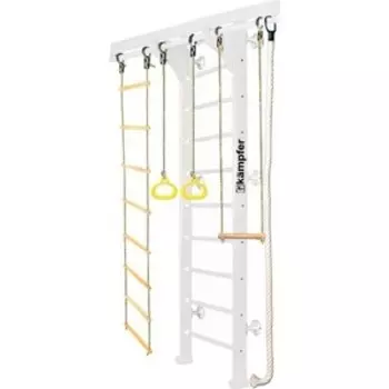 Шведская стенка Kampfer Wooden Ladder Wall №6 Жемчужный Стандарт белый
