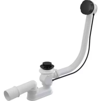 Слив-перелив AlcaPlast 57 см, металл, черный матовый (A55BLACK)