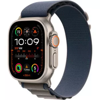 Смарт-часы Apple Watch Ultra 2 A2986 49мм OLED корп.титан Alpine loop рем.синий разм.брасл.:145-190мм (MREP3LL/A)