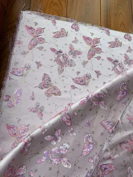 Ethnic Jacquard Fabric for Women s and Children s Wear in Pink, Purple, Red, and Gold. Meter