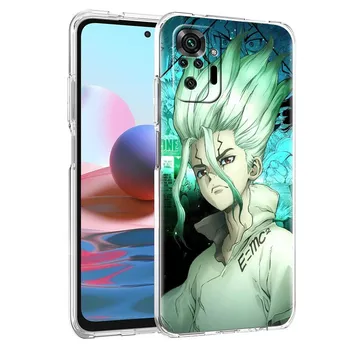 Роскошный чехол для телефона Xiaomi Redmi Note 9S 9 8 10 Pro 7 8T 9C 9A 8A K40, мягкий силиконовый кристально чистый чехол Dr STONE, аниме-комиксы Redmi 8