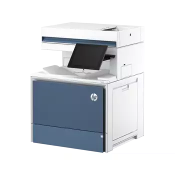 МФУ лазерный HP Color LaserJet Enterprise MFP 6800dn, A4, цветной, 52 стр/мин (A4 ч/б), 52 стр/мин (A4 цв.), 1200x1200 dpi, дуплекс, ДАПД-100 листов, сетевой, USB, белый/синий, требуется запуск через АСЦ (6QN35A)