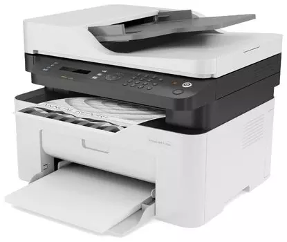 МФУ лазерный HP Laser 137fnw, A4, ч/б, 20стр/мин (A4 ч/б), 1200x1200dpi, АПД-40 листов, факс, сетевой, Wi-Fi, USB (4ZB84A)