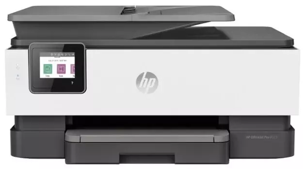 МФУ струйный HP OfficeJet 8023, A4, цветной, 29стр/мин (A4 ч/б), 25стр/мин (A4 цв.), 1200x1200dpi, дуплекс, АПД-35 листов, Wi-Fi, USB (1KR64B)