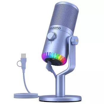 Микрофон MAONO DM30, конденсаторный, сиреневый (DM30)