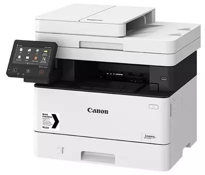 МФУ лазерный Canon i-SENSYS MF445dw, A4, ч/б, 38стр/мин (A4 ч/б), 1200x1200 dpi, дуплекс, ДАПД-50 листов, факс, сетевой, Wi-Fi, USB (3514C026/3514C061/3514C007/3514C021/3514C010)