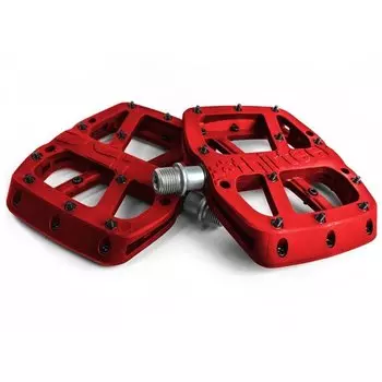 Педали велосипедные E Thirteen Base Flat Pedal Composite, красный, PD2USA-101
