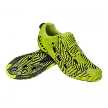 Велотуфли SCOTT Road Tri Carbon, gloss sulphur yellow/black, 2020