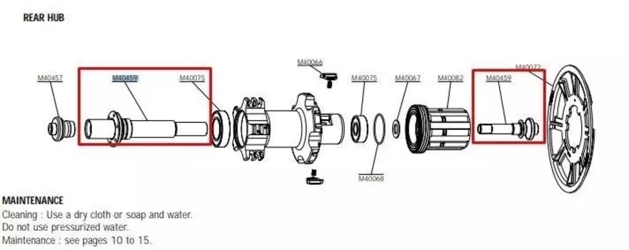 Ось задней втулки Mavic Deemax Ust, M40739