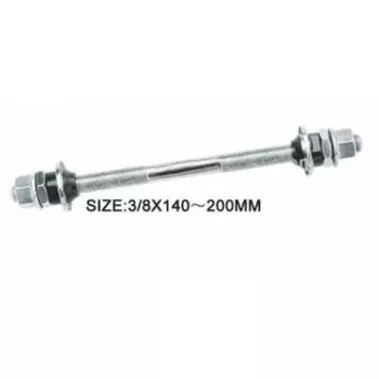 Ось задней втулки SUNTEK CZ-19, с пыльниками, 175 мм, 3/8", CZ-19